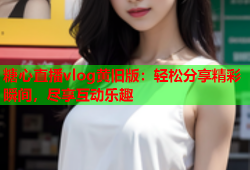 糖心直播vlog黄旧版：轻松分享精彩瞬间，尽享互动乐趣