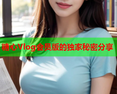 糖心Vlog会员版的独家秘密分享